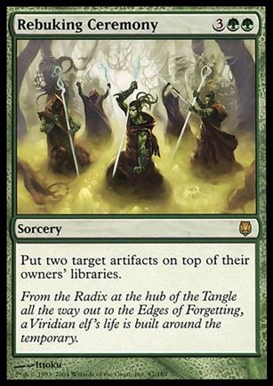 Magic the Gathering: Darksteel (Base Set) card 82 Rebuking Ceremony