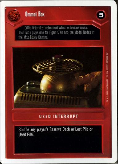 Star Wars: Premiere Unlimited (Base Set) card 113 Ommni Box