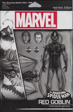 Amazing Spider-Man (1963) issue 799-Q ComicXposure Action Figure B&W Cover