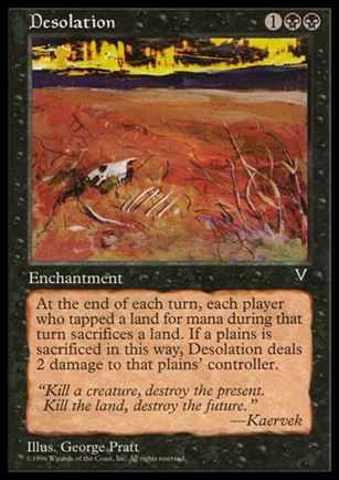 Magic the Gathering: Visions (Base Set) card 58 Desolation