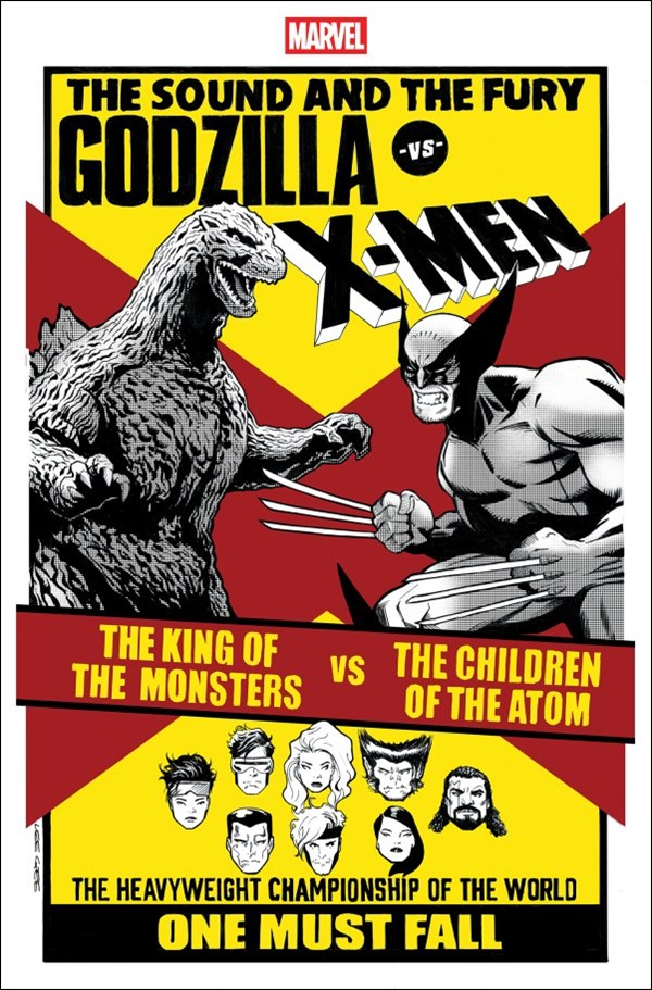 Godzilla vs. X-Men issue 1-C Lee Garbett Versus Cover