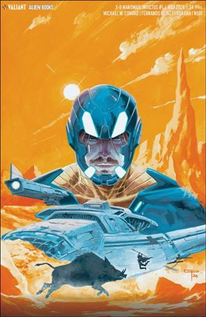 X-O Manowar: Invictus issue 1-C Germán Peralta Virgin Color Shift Cover