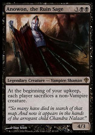 Magic the Gathering: Worldwake (Base Set) card 49 Anowon, the Ruin Sage