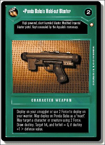 Star Wars: Special Edition Limited (Base Set) card 160 Ponda Baba's Hold-out Blaster