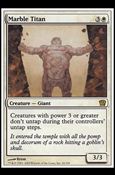 Magic the Gathering: 9th Edition (Base Set) card 26 Marble Titan