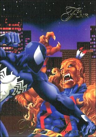 Marvel Annual Flair '94 (Base Set) card 49 Puma vs Spidey