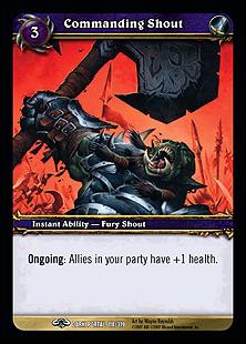 World of Warcraft: Through the Dark Portal (Base Set) card 118 Commanding Shout