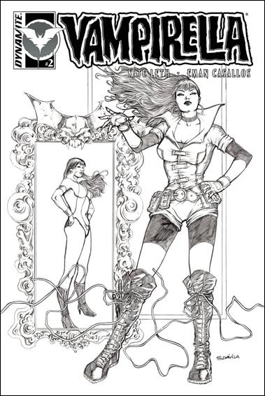 Vampirella (2016) issue 2-C Sergio Davila 1:10 Black & White Cover