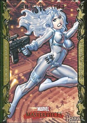 2007 Marvel Masterpieces (Parallel Gold Border Base Set) card 76 Silver Sable