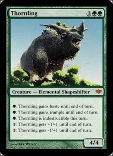 Magic the Gathering: Conflux (Base Set) card 95 Thornling