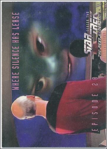 Star Trek: The Next Generation - The Episode Collection Season Two (Base Set) card 140 Where Silence Has Lease, Episode 28B
