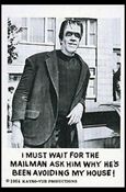 Munsters (Base Set) card 45 I Must Wait for the Mailman Ask Him Why He's 