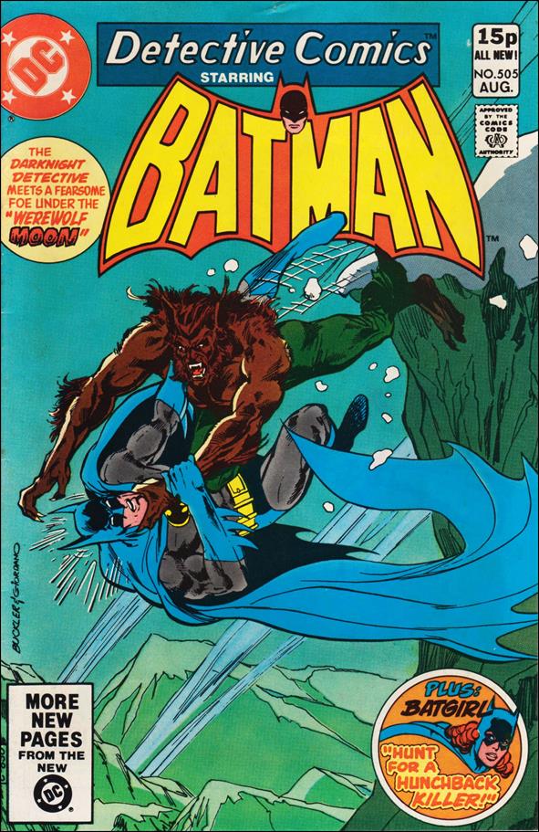 Detective Comics (1937) issue 505-B UK Price Cover