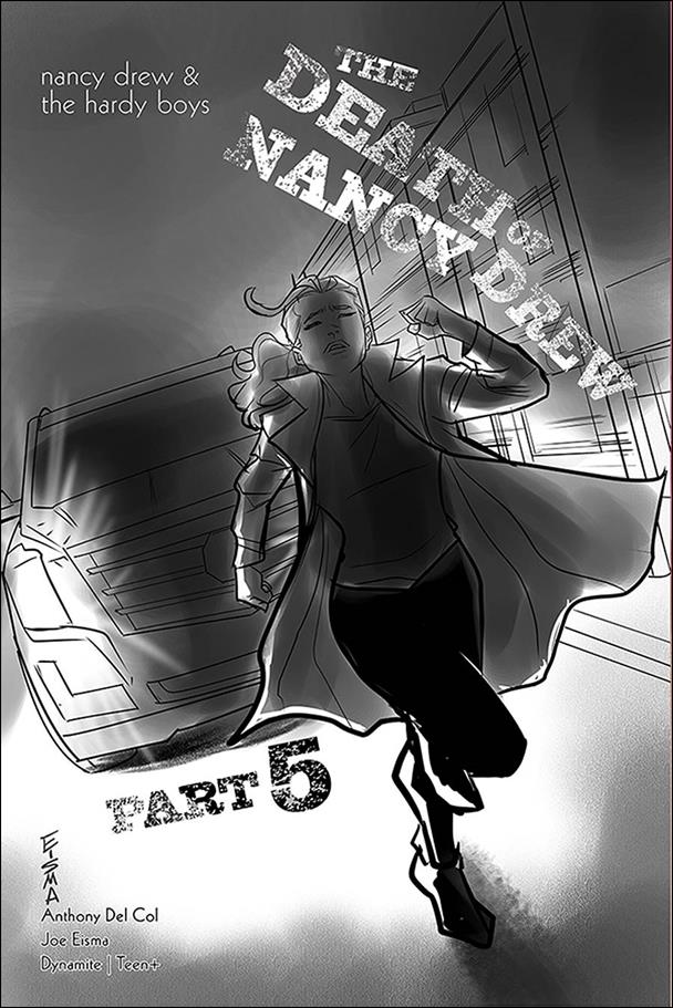 Nancy Drew & the Hardy Boys: The Death of Nancy Drew issue 5-B 1:10 Black & White Cover