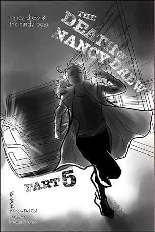 Nancy Drew & the Hardy Boys: The Death of Nancy Drew issue 5-B 1:10 Black & White Cover
