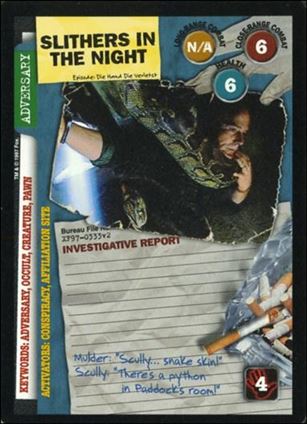 X-Files: The Truth Is Out There (Base Set) card XF97-0333v2 Slithers In The Night