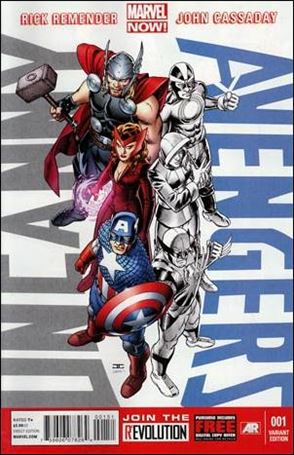 Uncanny Avengers (2012) issue 1-I John Cassaday Team Avengers Cover
