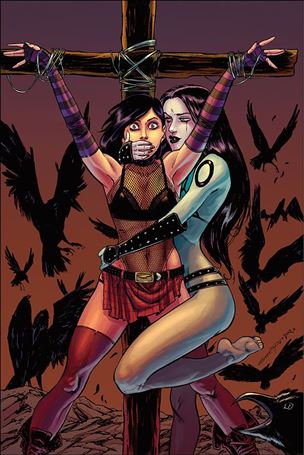 Hack/Slash vs Chaos issue 5-H Tim Seeley 1:40 Virgin Cover