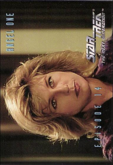 Star Trek: The Next Generation - The Episode Collection Season One (Base Set) card 49 Angel One, Episode 14A