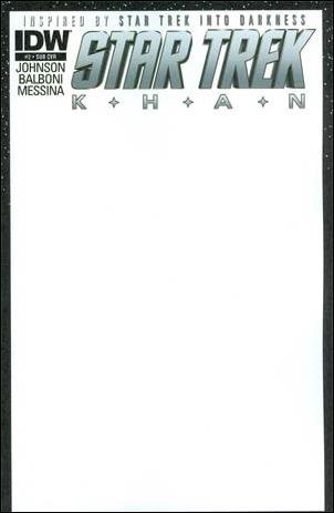 Star Trek: Khan issue 2-D Blank/Sketch Cover