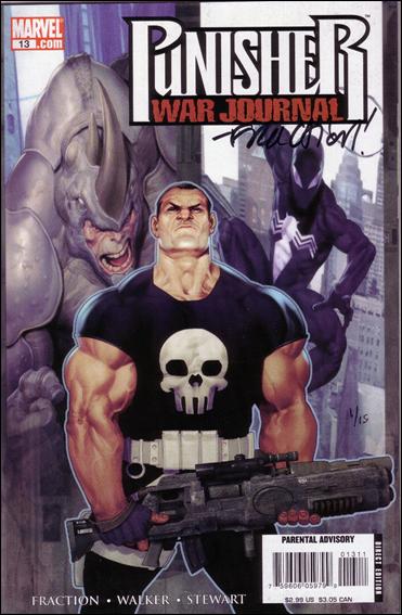 Punisher War Journal (2006) issue 13-B Dynamic Forces (Signed by Matt Fraction) 1/15