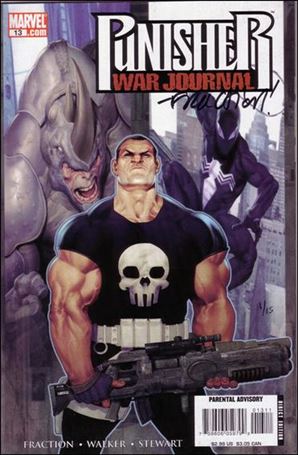 Punisher War Journal (2006) issue 13-B Dynamic Forces (Signed by Matt Fraction) 1/15