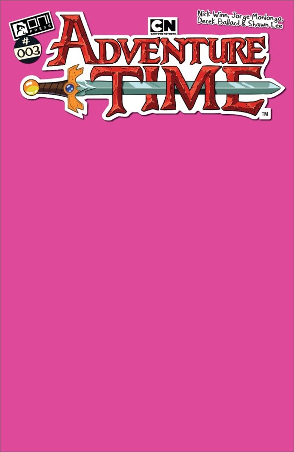Adventure Time (2025) issue 3-C Pink Blank Sketch Cover