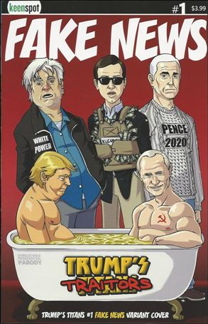 Trump's Titans issue 1-C Fake News Cover