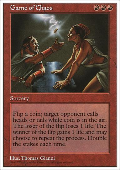 Magic the Gathering: 5th Edition (Base Set) card 233 Game of Chaos