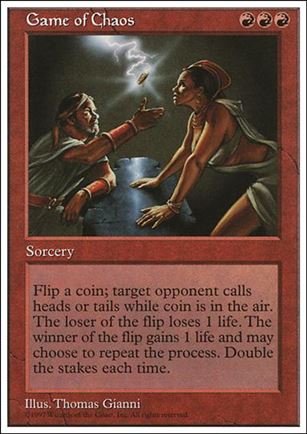 Magic the Gathering: 5th Edition (Base Set) card 233 Game of Chaos