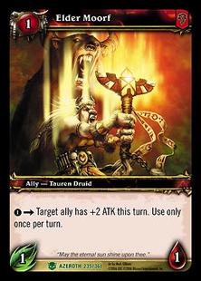 World of Warcraft: Heroes of Azeroth (Base Set) card 235 Elder Moorf