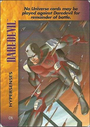Marvel Overpower Powersurge (Base Set) card nn52 Daredevil: Hypersenses 