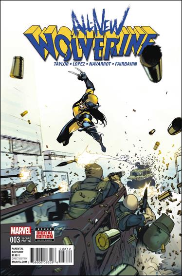 All-New Wolverine  issue 3-E Bengal Cover (2nd Printing)