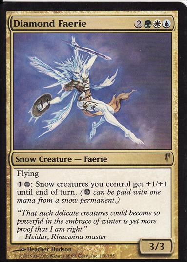 Magic the Gathering: Coldsnap (Base Set) card 128 Diamond Faerie