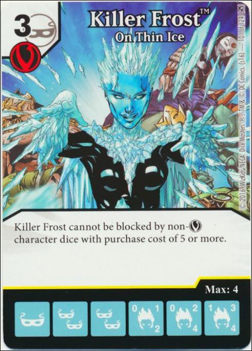 DC Comics Dice Masters Green Arrow and The Flash card 101 Killer Frost: On Thin Ice