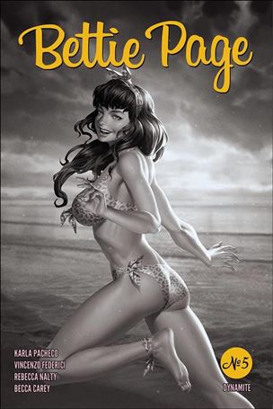 Bettie Page (2020) issue 5-K Jung-Geun Yoon 1:20 Black & White Cover