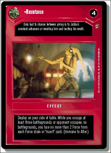 Star Wars: Jabba's Palace Limited (Base Set) card 56 Resistance