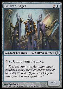 Magic the Gathering: Shards of Alara (Base Set) card 44 Filigree Sages