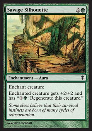 Magic The Gathering: Zendikar (Base Set) card 181 Savage Silhouette