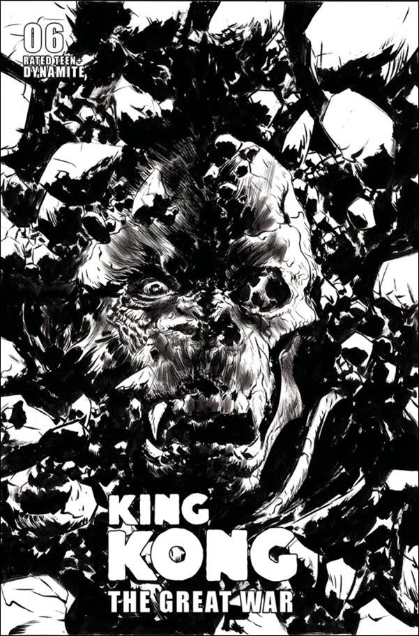 Kong: The Great War issue 6-D Jae Lee 1:10 Line Art Cover