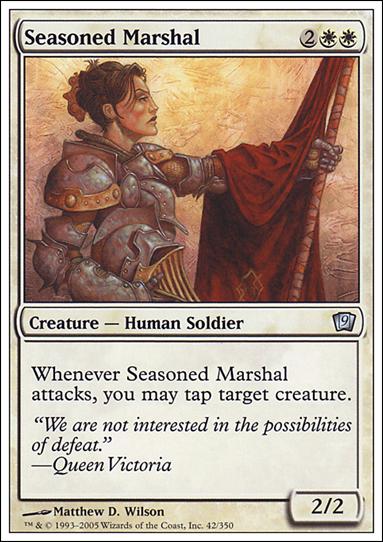 Magic the Gathering: 9th Edition (Base Set) card 42 Seasoned Marshal