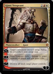 Magic the Gathering: Duel Decks: Ajani vs. Nicol Bolas card 1 Ajani Vengeant