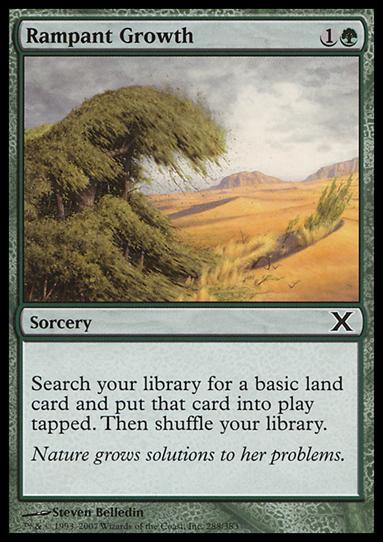 Magic the Gathering: 10th Edition (Base Set) card 288 Rampant Growth