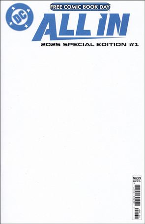 DC All In 2025 FCDB Special Edition issue 1-C Blank/Sketch Cover
