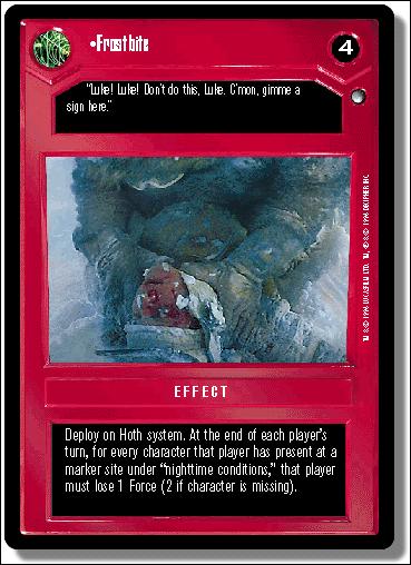 Star Wars: Hoth Limited (Base Set) card 18 Frostbite