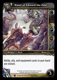 World of Warcraft: Heroes of Azeroth (Base Set) card 324 Hand of Edward the Odd
