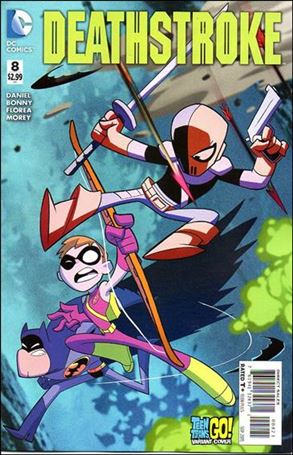 Deathstroke (2014) issue 8-B Sean Galloway Teen Titans Go! Cover
