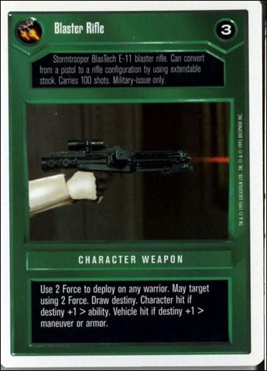 Star Wars: Premiere Unlimited (Base Set) card 154 Blaster Rifle