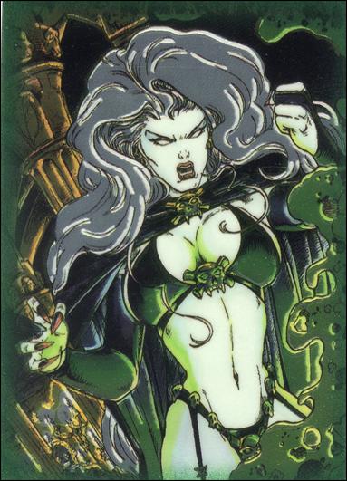 Evil Ernie Series II Chromium: Glow in the Dark (Base Set) card 31 A Woman Scorned