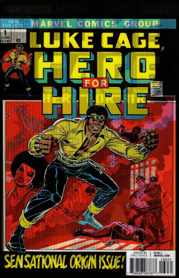 Luke Cage issue 166-B Dave Johnson Lenticular Homage Cover